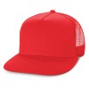 Red Camaro Flat Peak Trucker Caps